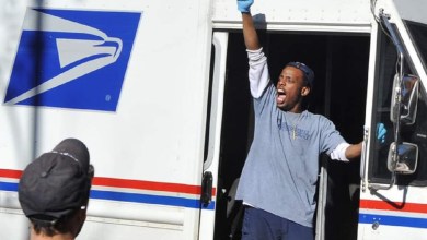 postal workers celebrate election