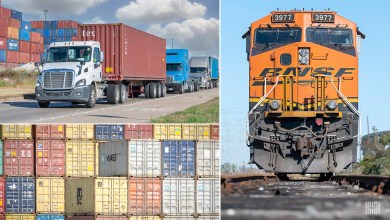 truck and train