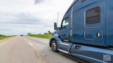 truck on the highway