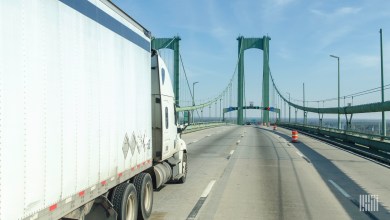 truck on the highway
