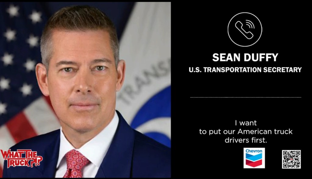 Sean Duffy on What the Truck?!? discussing plans to address the rampant freight fraud issues in trucking