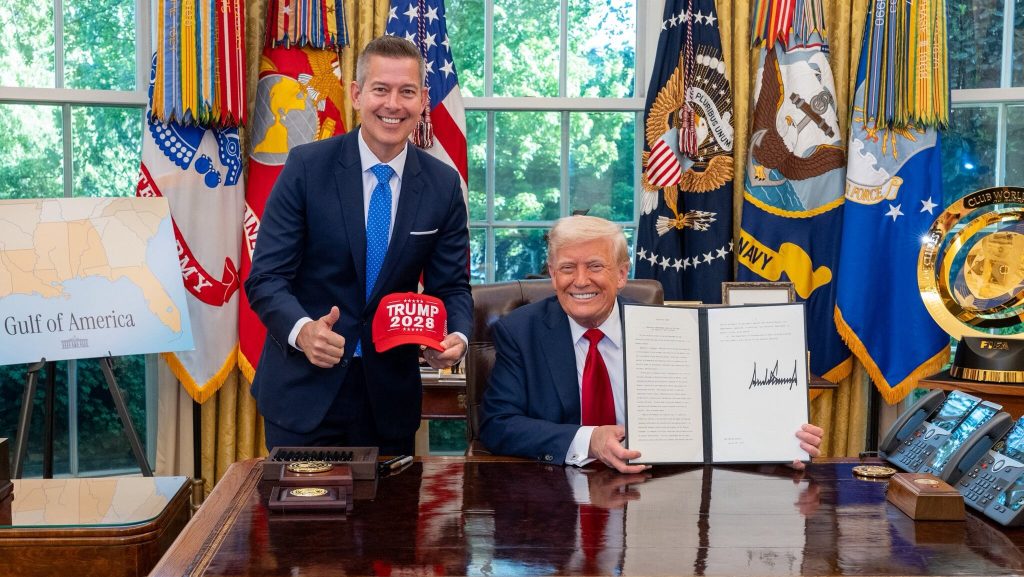 Sean Duffy and Donald Trump