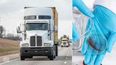 Truck and hair sample