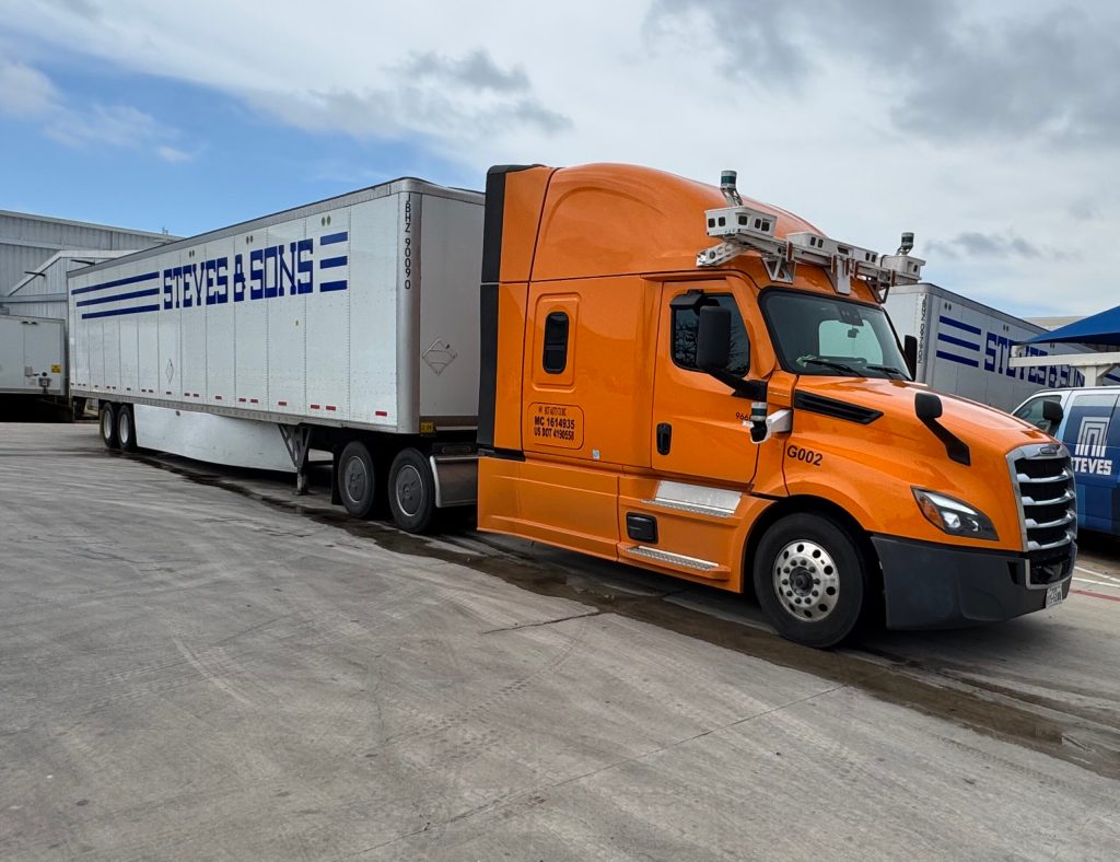 Bot Auto autonomous truck with a trailer