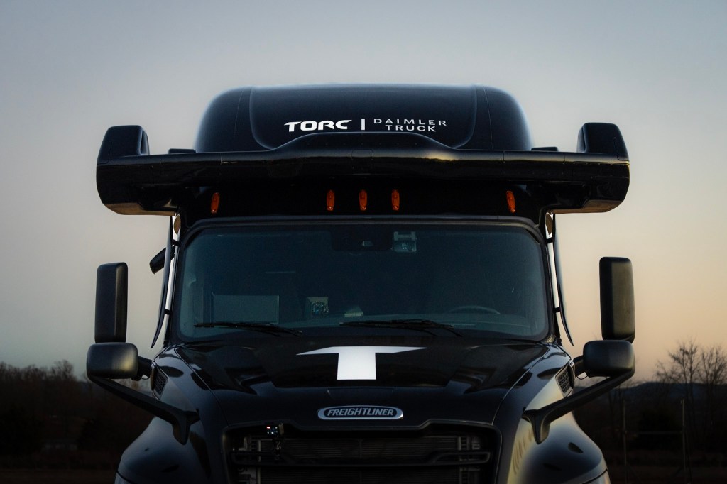 Aeva LiDAR on a Torc Robotics autonomous truck
