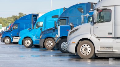 parked trucks