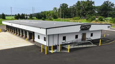 a photo of Dayton Freight's Bedford terminal