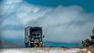 truck in cold weather