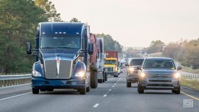 trucks and cars on highway