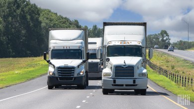 trucks on highway