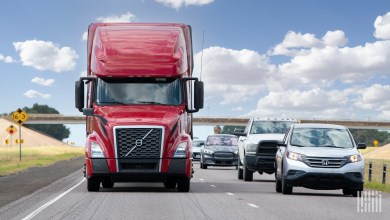 truck and cars on highway