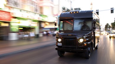 UPS delivery truck