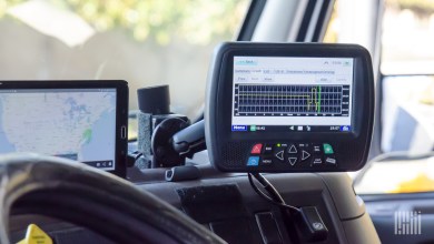 ELD in truck cab