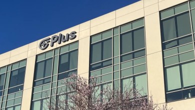 PlusAI headquarters in Silicon Valley featuring the company logo on its office building ahead of 2026 public listing.