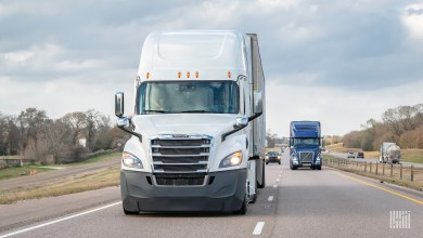 trucks on highway