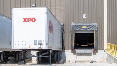 An XPO trailer at a terminal