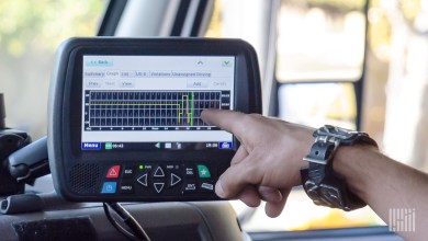 ELD in truck cab