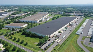 an aerial photo of a Prologis warehouse
