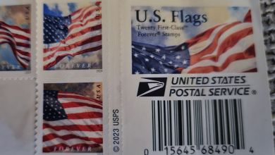 U.S. Forever flag stamps