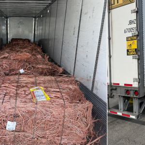 Police recover $258K copper load from stolen J.B. Hunt trailer in North Carolina