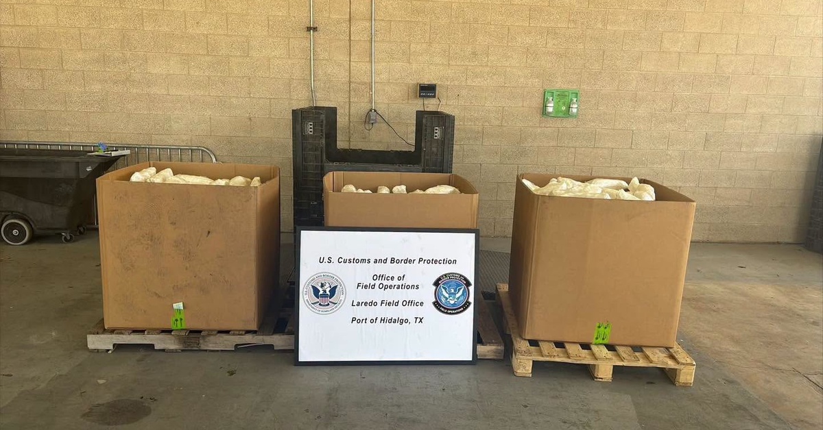 CBP finds $15M in meth hidden in celery load at Pharr, Texas, border crossing