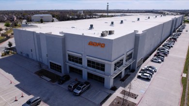 Aerial view of a Gofo warehouse.