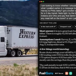 AI agents can find the load. MapUp helps them determine its profitability