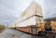 JB Hunt containers on well cars