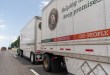 two LTL pup trailers on a highway