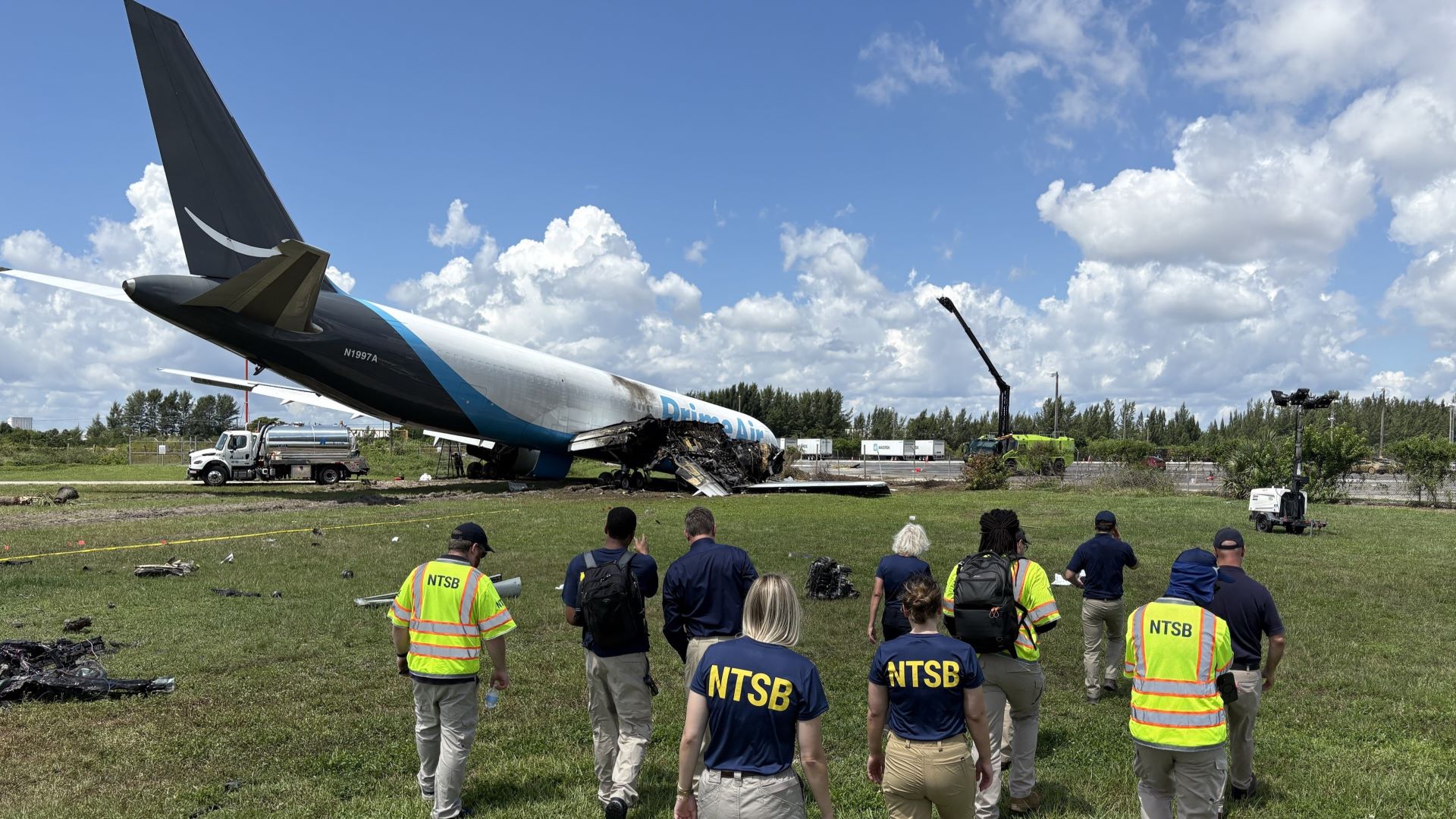 ‘Utter devastation’ from Amazon cargo jet crash, NTSB chief says