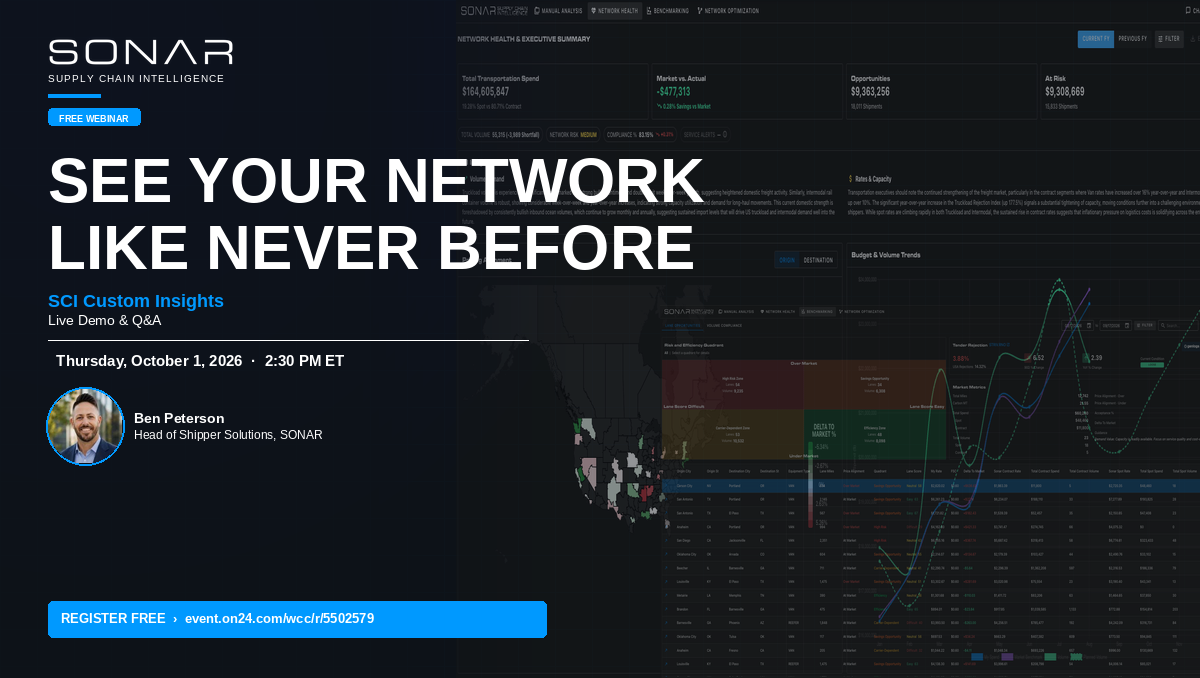 SONAR Launches SCI Custom Insights — Free Webinar Demo October 1