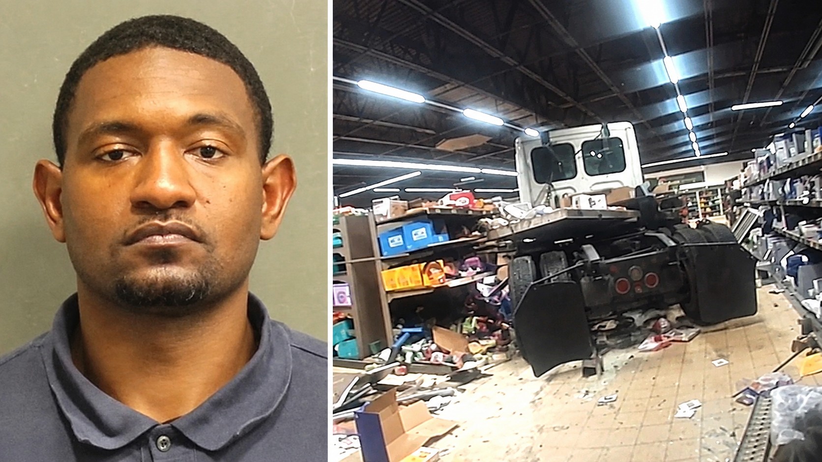 Truck driver intentionally crashes tractor-trailer into Nashville Aldi, police s...