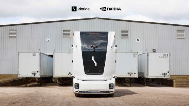 Einride autonomous electric truck; Einride will build its next driving system on Nvidia Hyperion