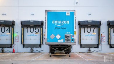 Amazon trailer at a warehouse loading dock as Global Warehousing and Distribution expands to eight countries
