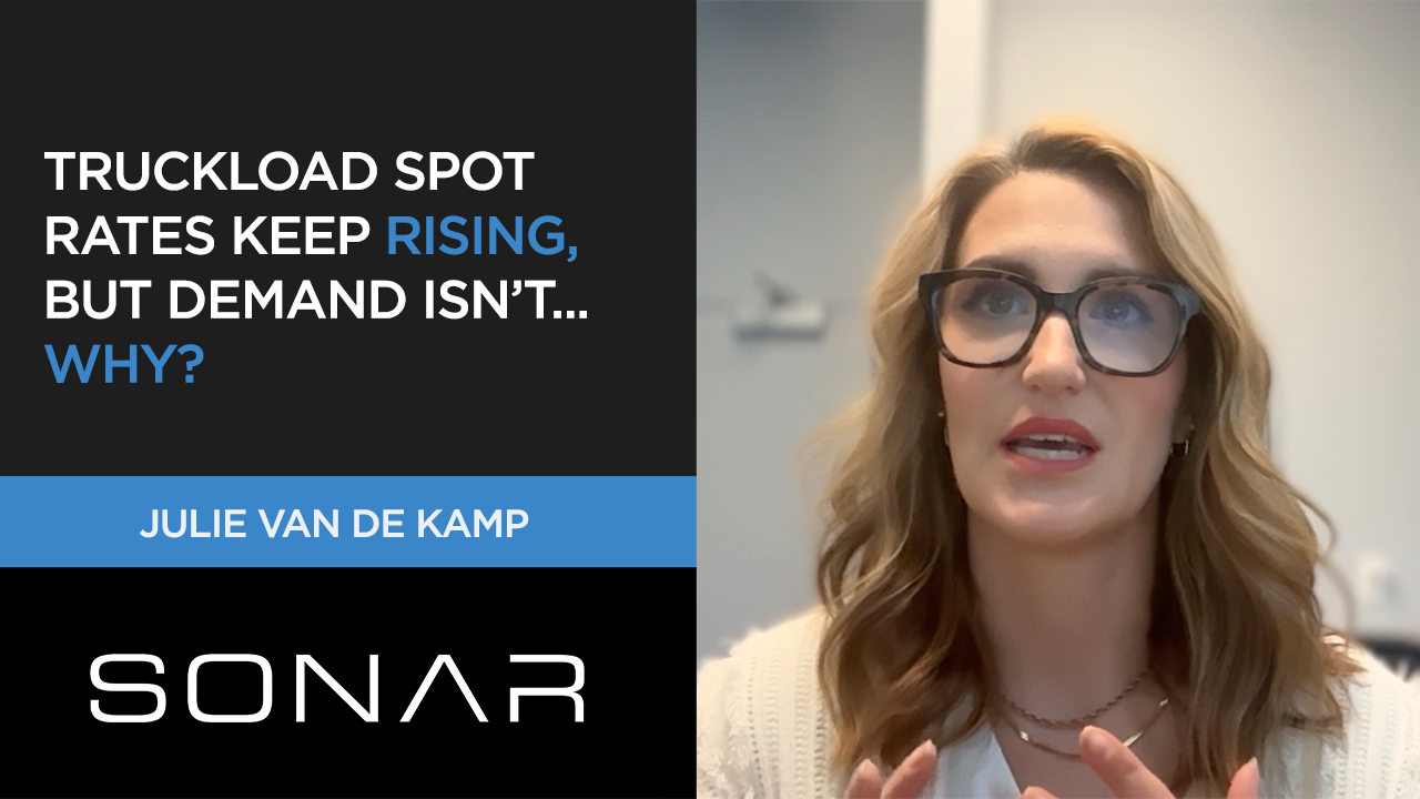 Truckload Spot Rates Keep Rising, But Demand Isn’t… Why?