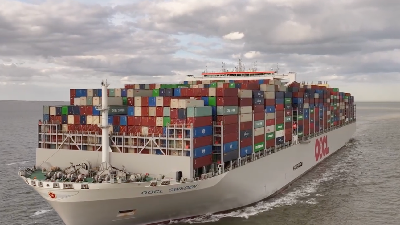 OOCL saw volume gains across all regions. (Photo: OOCL)