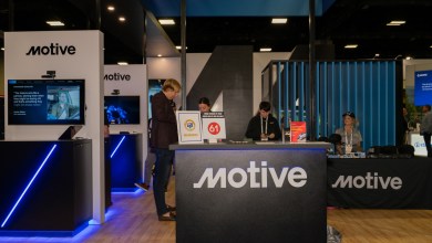 Motive AI Agents booth at the American Trucking Associations' Management Conference & Exhibition (MCE) in Charlotte, North Carolina