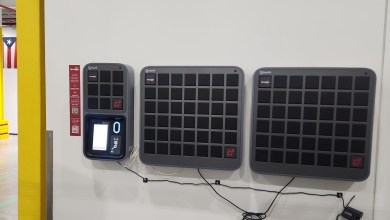 Merchants Fleet FleetShare connected key box used to give delivery drivers app-based access to shared fleet vehicles
