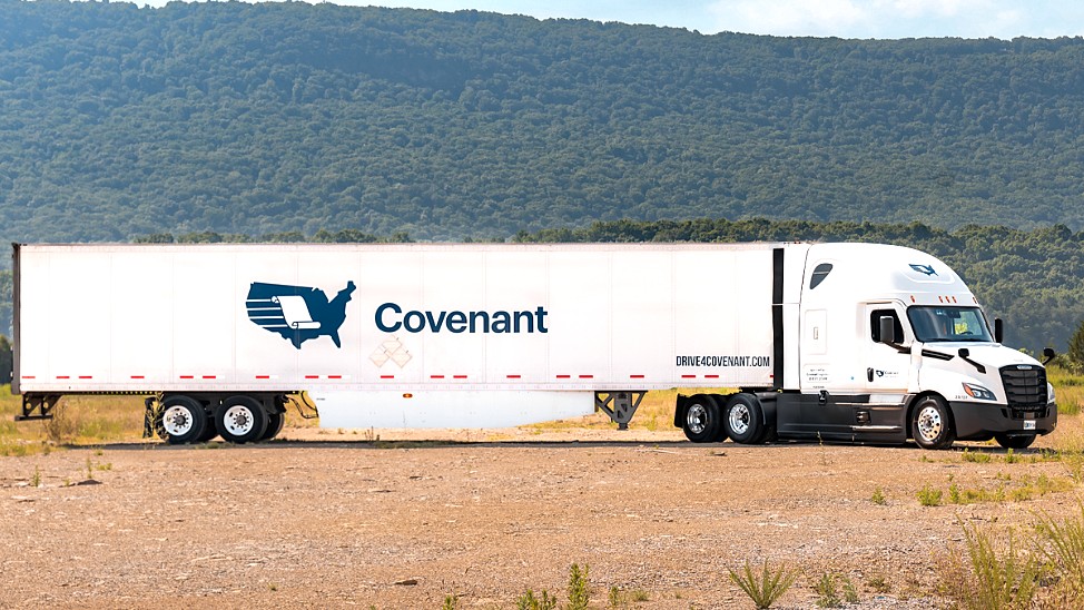 Covenant Logistics CEO David Parker told analysts that federal regulators remain committed to stronger trucking enforcement, which he believes will further reduce available capacity and support freight rates. (Photo: Covenant Logistics)